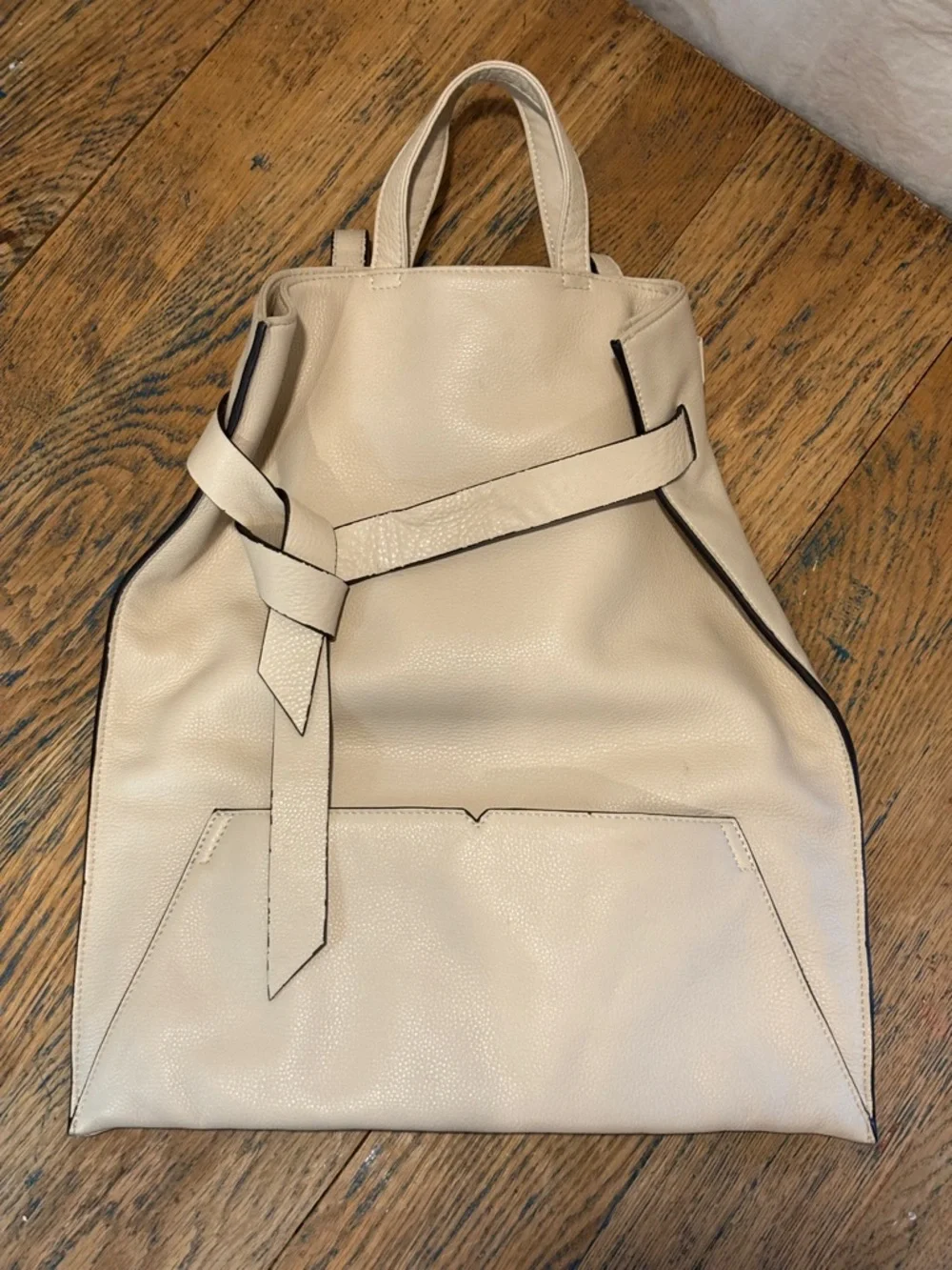 PHILO Beige Convertible Backpack - Picture 15 of 16